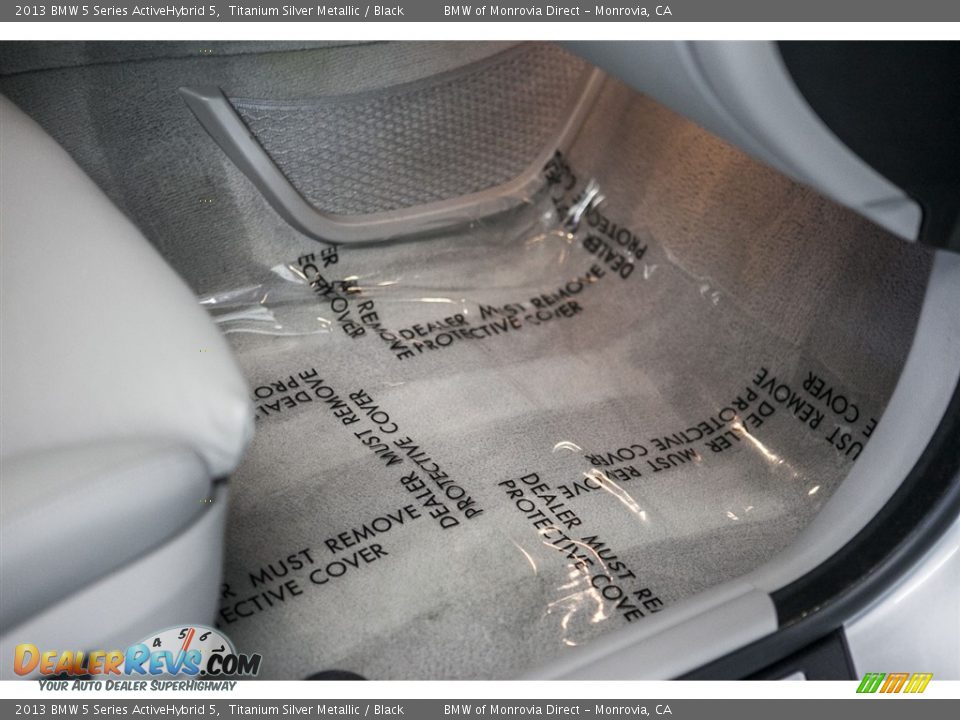 2013 BMW 5 Series ActiveHybrid 5 Titanium Silver Metallic / Black Photo #24
