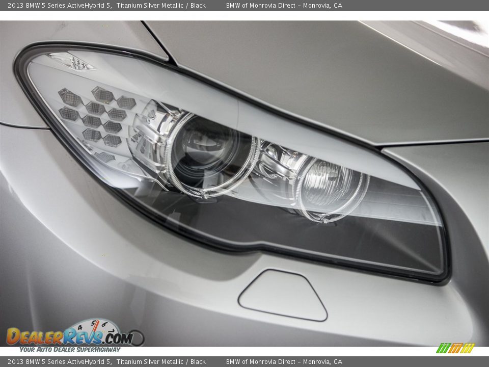 2013 BMW 5 Series ActiveHybrid 5 Titanium Silver Metallic / Black Photo #27