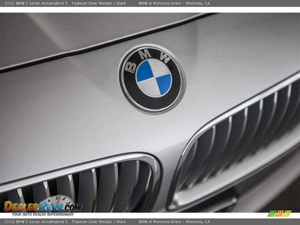 2013 BMW 5 Series ActiveHybrid 5 Titanium Silver Metallic / Black Photo #28