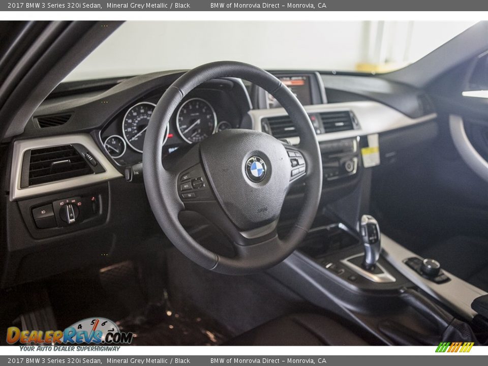 2017 BMW 3 Series 320i Sedan Mineral Grey Metallic / Black Photo #6