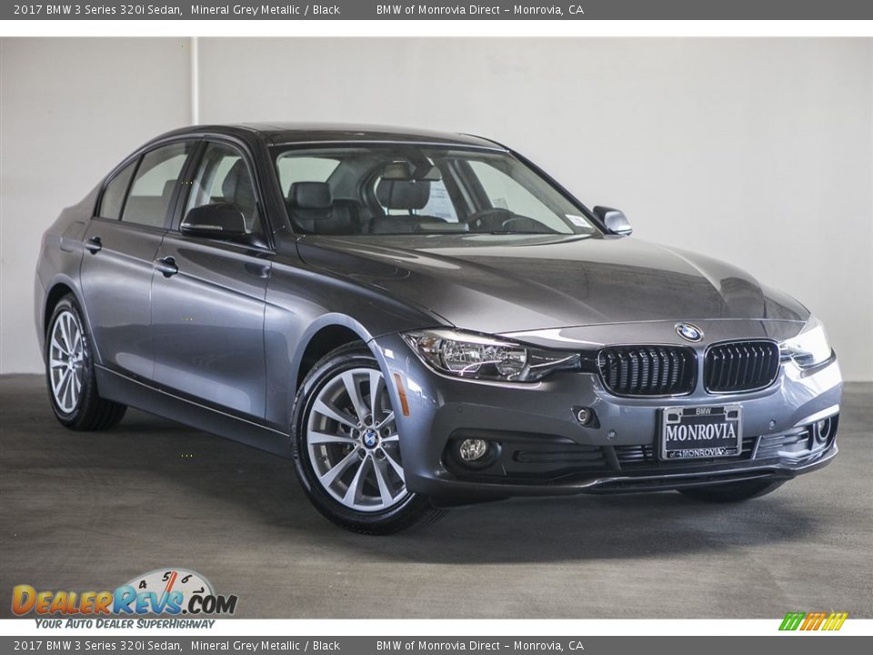 2017 BMW 3 Series 320i Sedan Mineral Grey Metallic / Black Photo #12