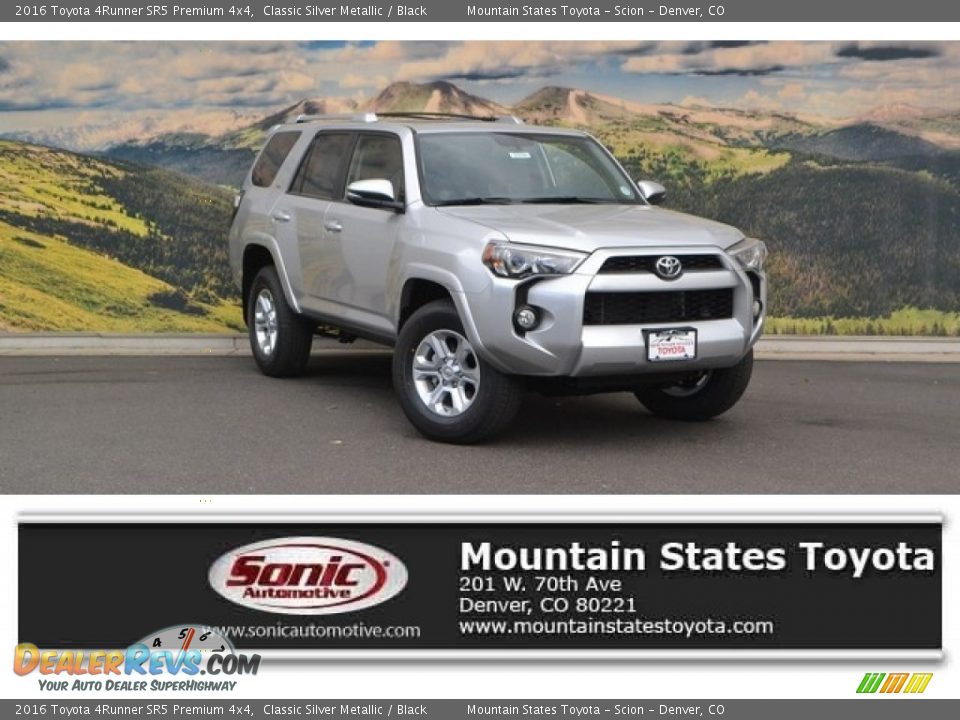 2016 Toyota 4Runner SR5 Premium 4x4 Classic Silver Metallic / Black Photo #1