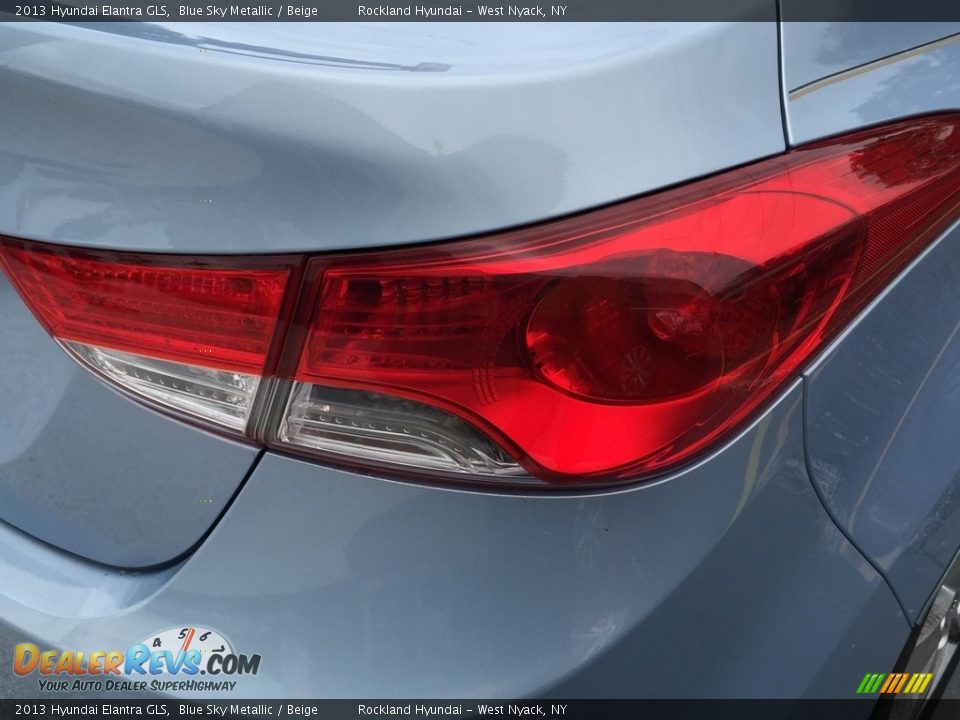 2013 Hyundai Elantra GLS Blue Sky Metallic / Beige Photo #22