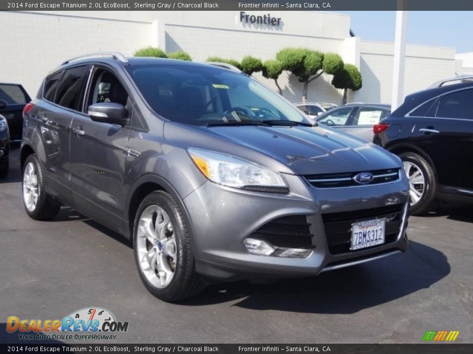 2014 Ford Escape Titanium 2.0L EcoBoost Sterling Gray / Charcoal Black Photo #3