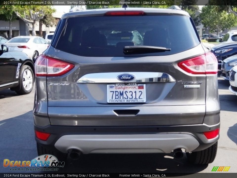 2014 Ford Escape Titanium 2.0L EcoBoost Sterling Gray / Charcoal Black Photo #6