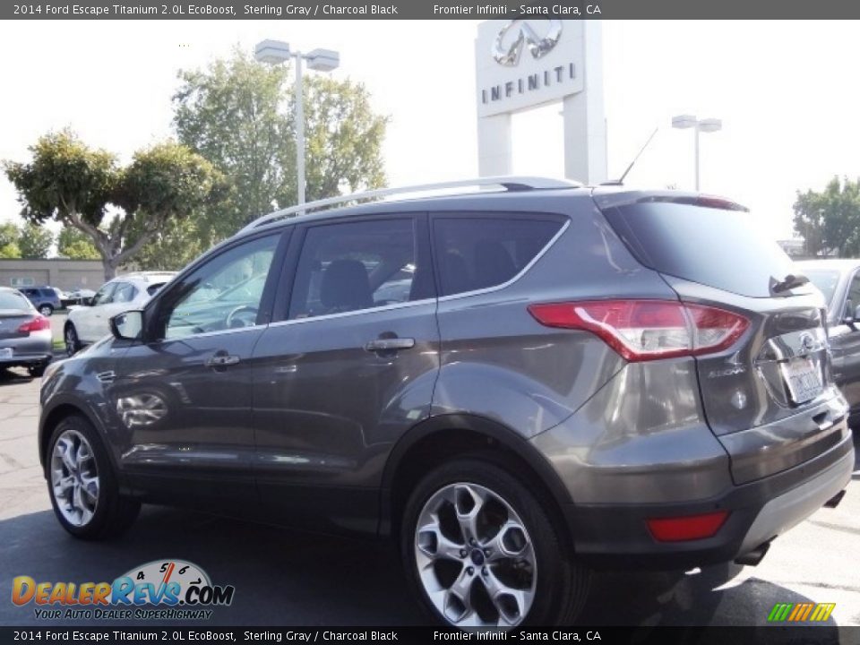 2014 Ford Escape Titanium 2.0L EcoBoost Sterling Gray / Charcoal Black Photo #7