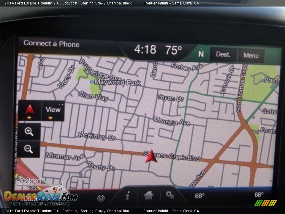 2014 Ford Escape Titanium 2.0L EcoBoost Sterling Gray / Charcoal Black Photo #9