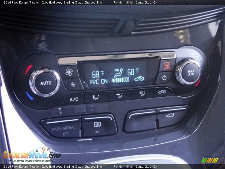 2014 Ford Escape Titanium 2.0L EcoBoost Sterling Gray / Charcoal Black Photo #12