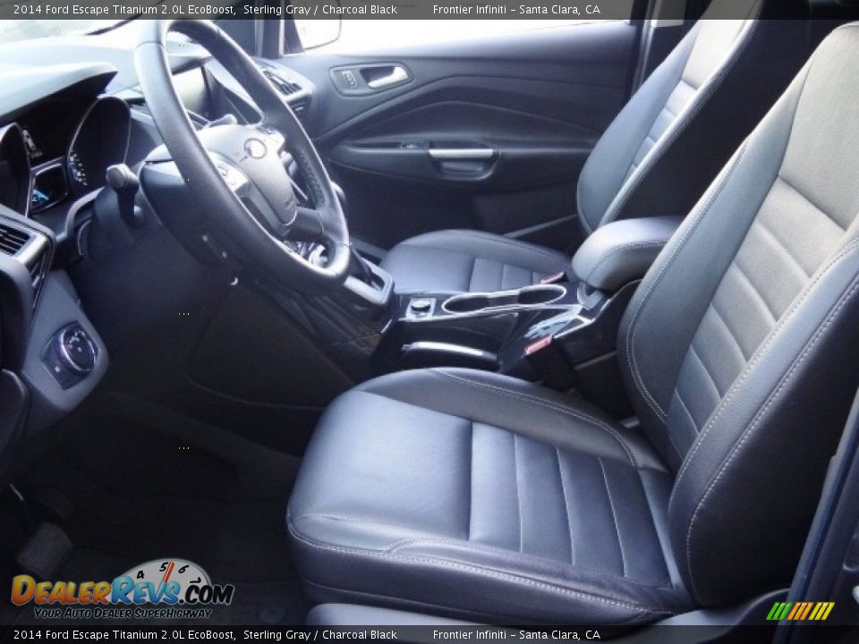 2014 Ford Escape Titanium 2.0L EcoBoost Sterling Gray / Charcoal Black Photo #17