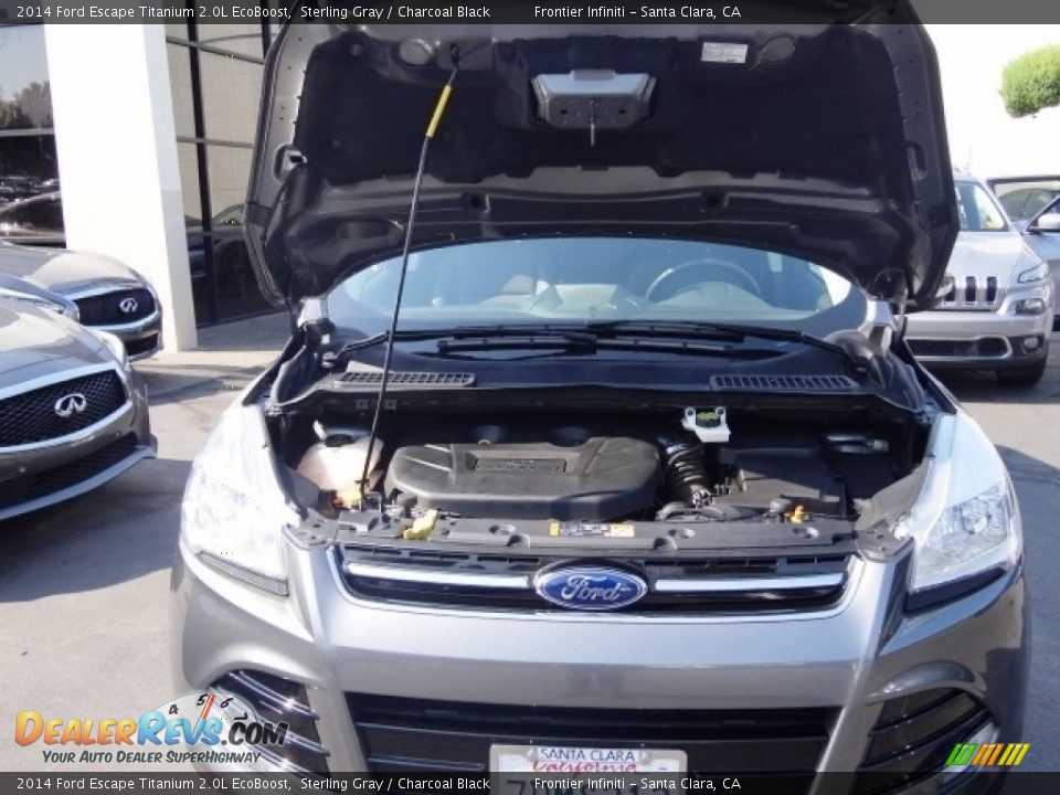 2014 Ford Escape Titanium 2.0L EcoBoost Sterling Gray / Charcoal Black Photo #28