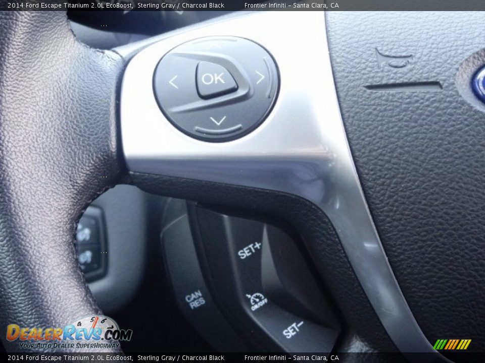 2014 Ford Escape Titanium 2.0L EcoBoost Sterling Gray / Charcoal Black Photo #36
