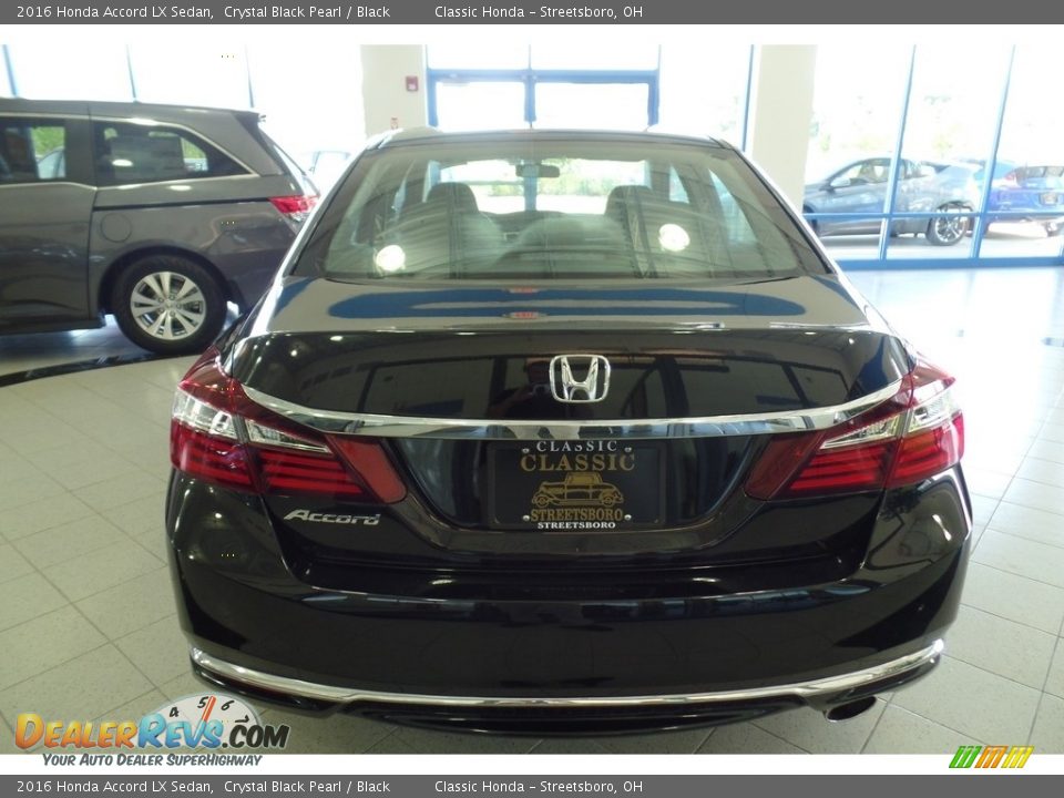 2016 Honda Accord LX Sedan Crystal Black Pearl / Black Photo #4