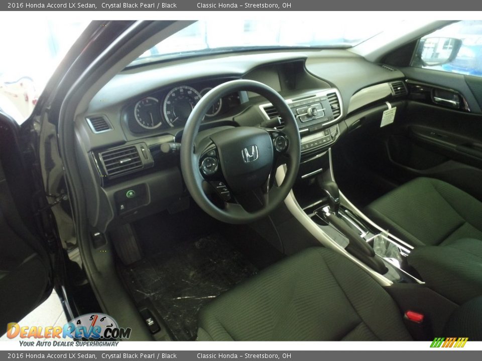 2016 Honda Accord LX Sedan Crystal Black Pearl / Black Photo #5