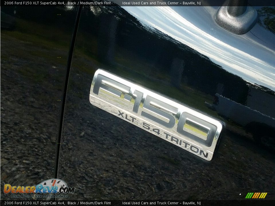 2006 Ford F150 XLT SuperCab 4x4 Black / Medium/Dark Flint Photo #17