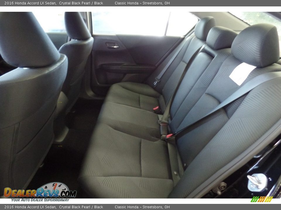 2016 Honda Accord LX Sedan Crystal Black Pearl / Black Photo #7