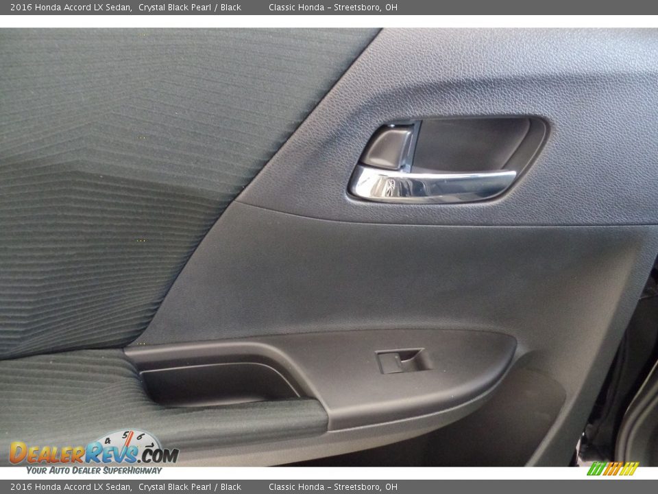 2016 Honda Accord LX Sedan Crystal Black Pearl / Black Photo #9