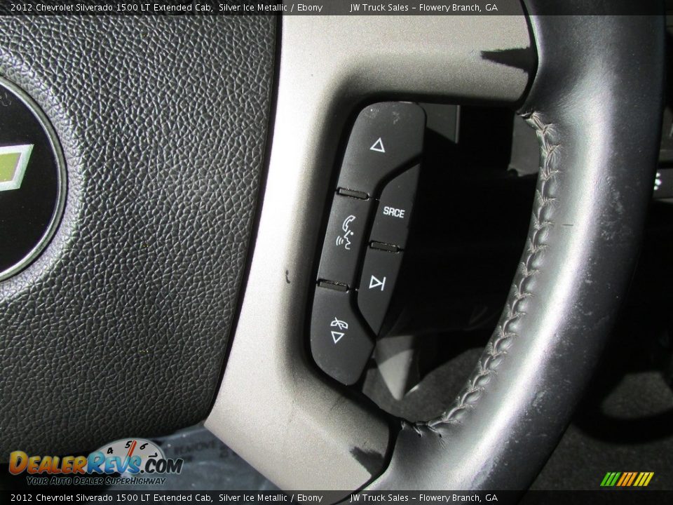 2012 Chevrolet Silverado 1500 LT Extended Cab Silver Ice Metallic / Ebony Photo #24