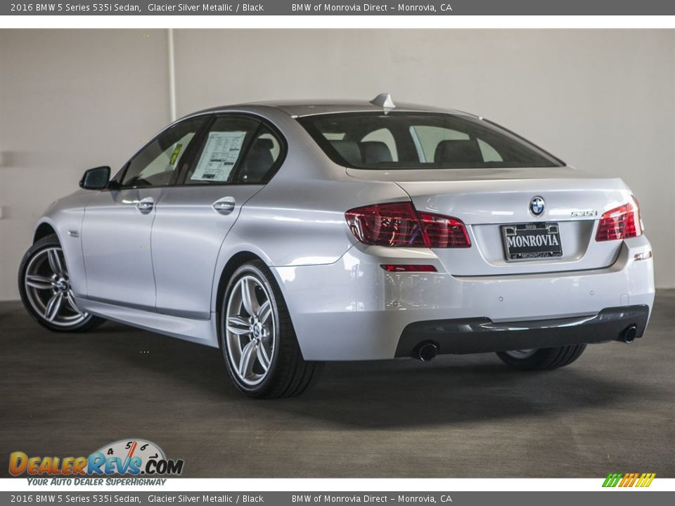 2016 BMW 5 Series 535i Sedan Glacier Silver Metallic / Black Photo #4