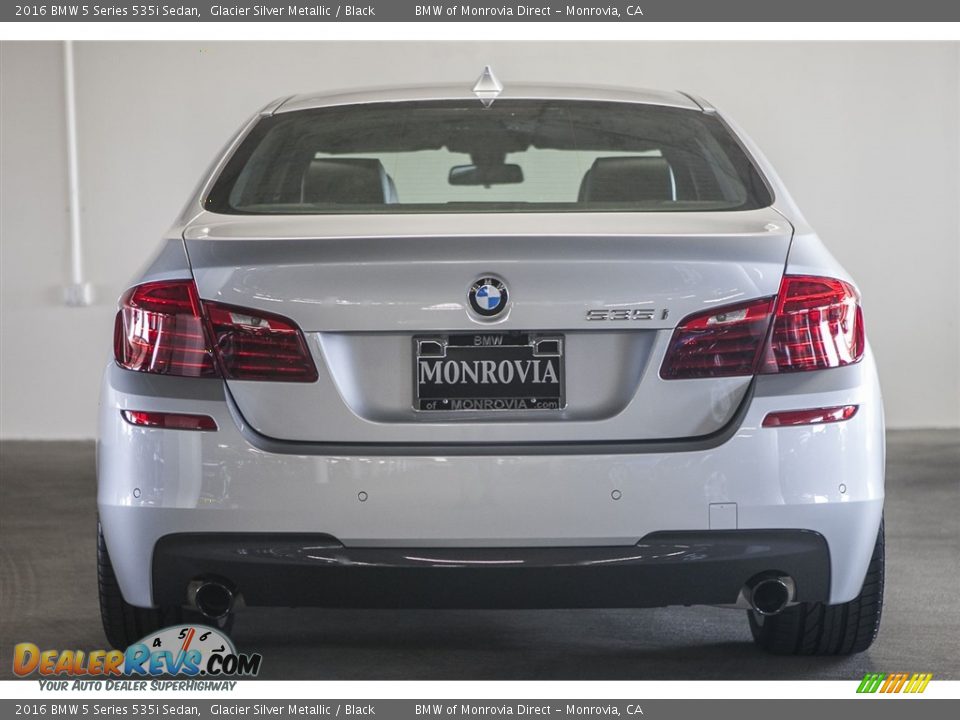 2016 BMW 5 Series 535i Sedan Glacier Silver Metallic / Black Photo #5