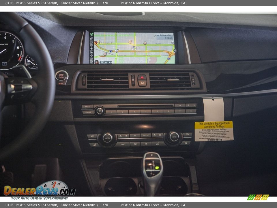 2016 BMW 5 Series 535i Sedan Glacier Silver Metallic / Black Photo #6