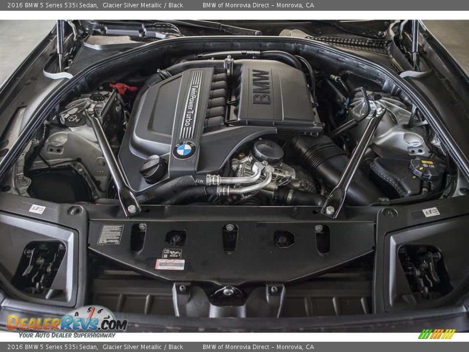 2016 BMW 5 Series 535i Sedan Glacier Silver Metallic / Black Photo #9