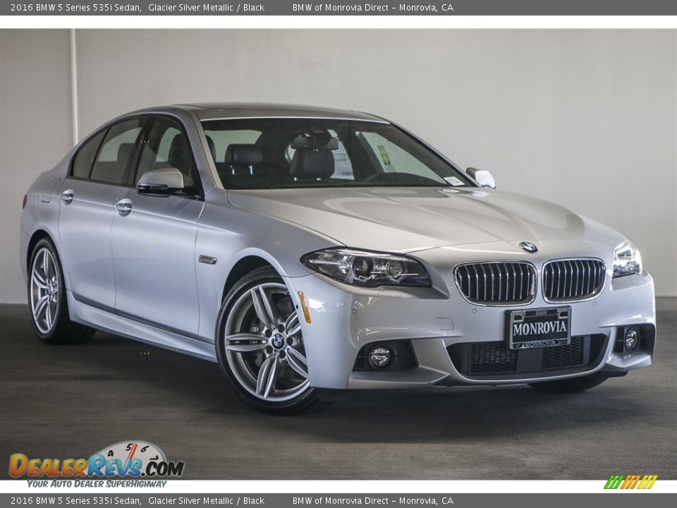 2016 BMW 5 Series 535i Sedan Glacier Silver Metallic / Black Photo #11