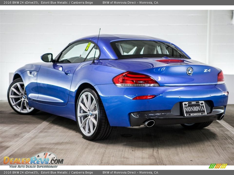 2016 BMW Z4 sDrive35i Estoril Blue Metallic / Canberra Beige Photo #3