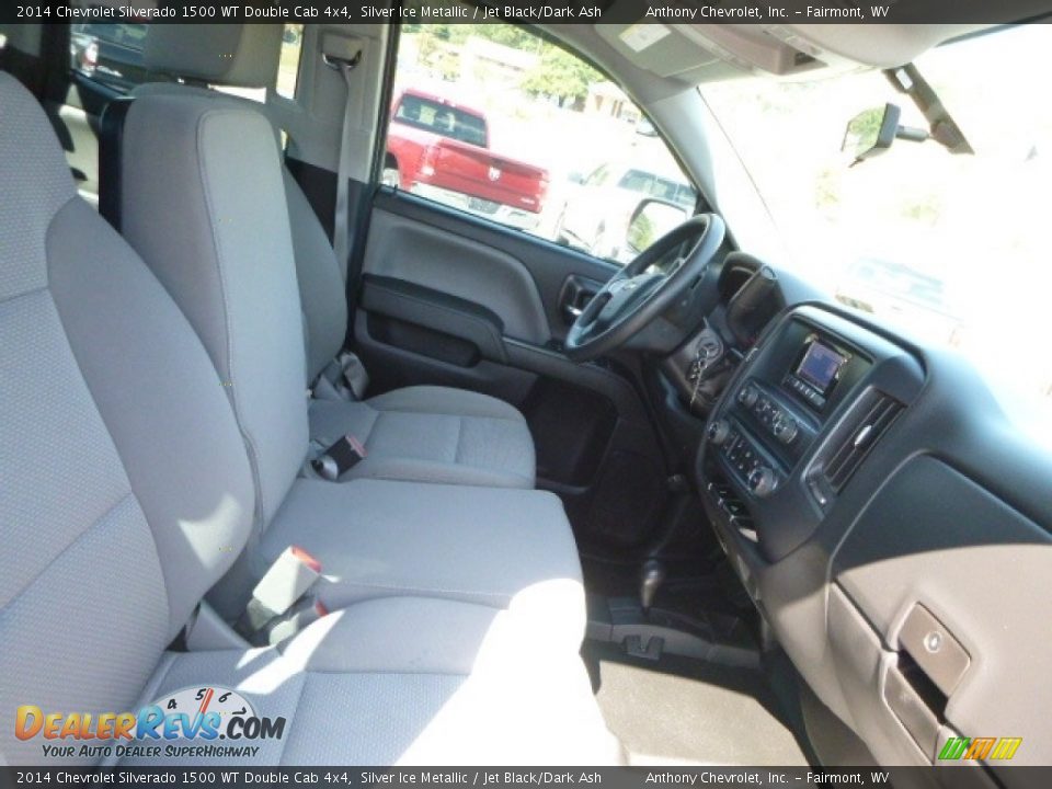 2014 Chevrolet Silverado 1500 WT Double Cab 4x4 Silver Ice Metallic / Jet Black/Dark Ash Photo #3