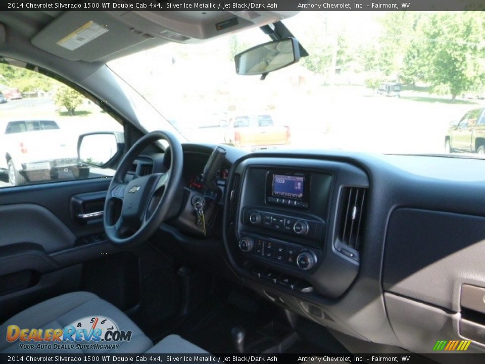 2014 Chevrolet Silverado 1500 WT Double Cab 4x4 Silver Ice Metallic / Jet Black/Dark Ash Photo #4
