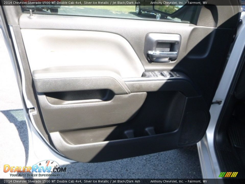 2014 Chevrolet Silverado 1500 WT Double Cab 4x4 Silver Ice Metallic / Jet Black/Dark Ash Photo #15