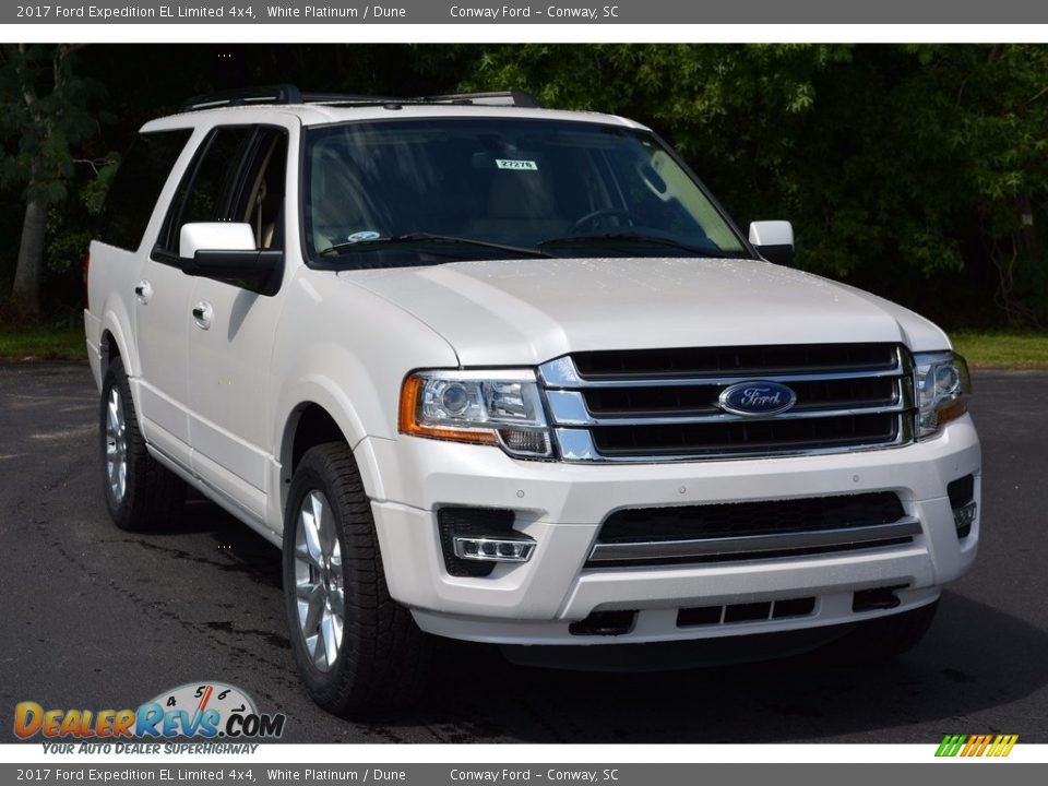 2017 Ford Expedition EL Limited 4x4 White Platinum / Dune Photo #1