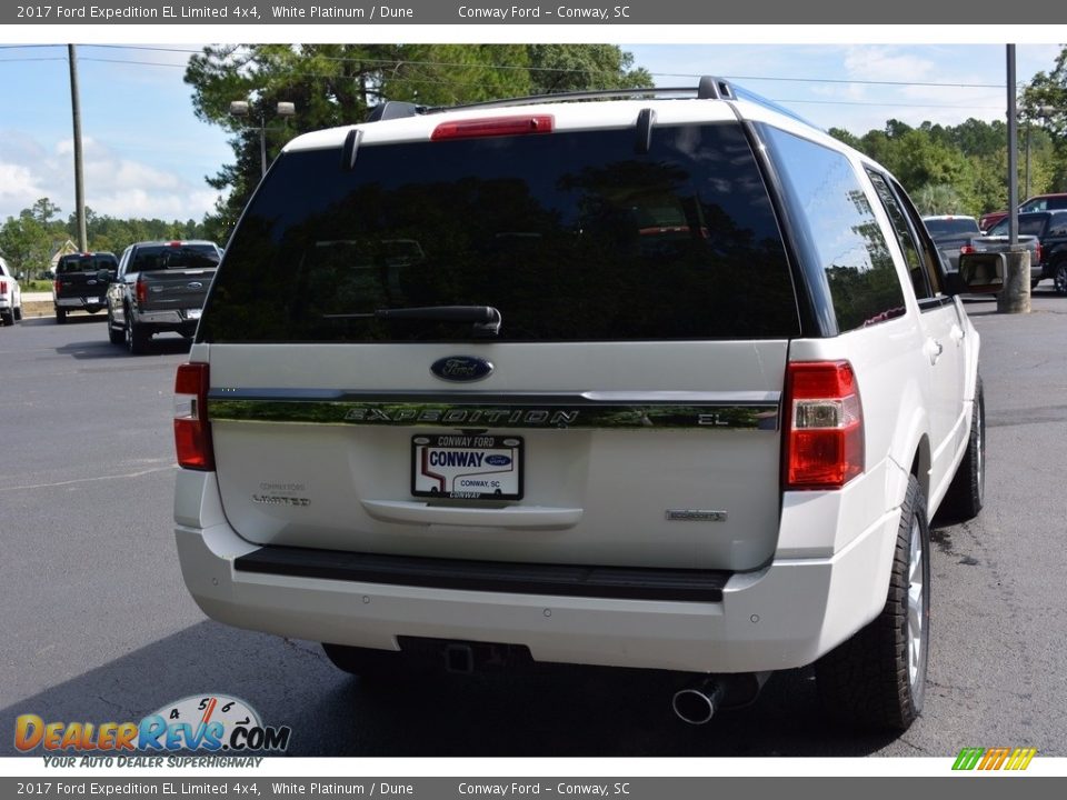 2017 Ford Expedition EL Limited 4x4 White Platinum / Dune Photo #3