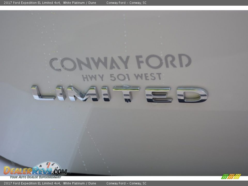 2017 Ford Expedition EL Limited 4x4 White Platinum / Dune Photo #7