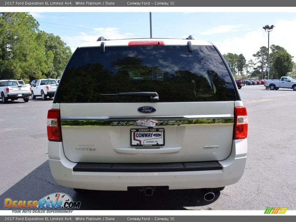 2017 Ford Expedition EL Limited 4x4 White Platinum / Dune Photo #12
