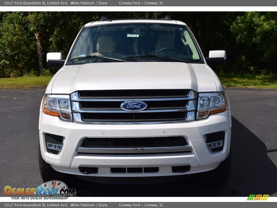 2017 Ford Expedition EL Limited 4x4 White Platinum / Dune Photo #16