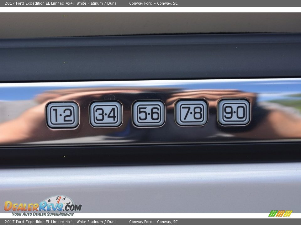 2017 Ford Expedition EL Limited 4x4 White Platinum / Dune Photo #17