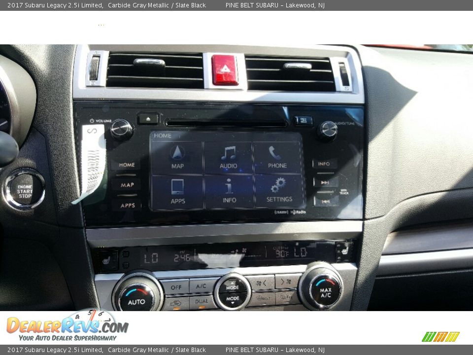 2017 Subaru Legacy 2.5i Limited Carbide Gray Metallic / Slate Black Photo #10