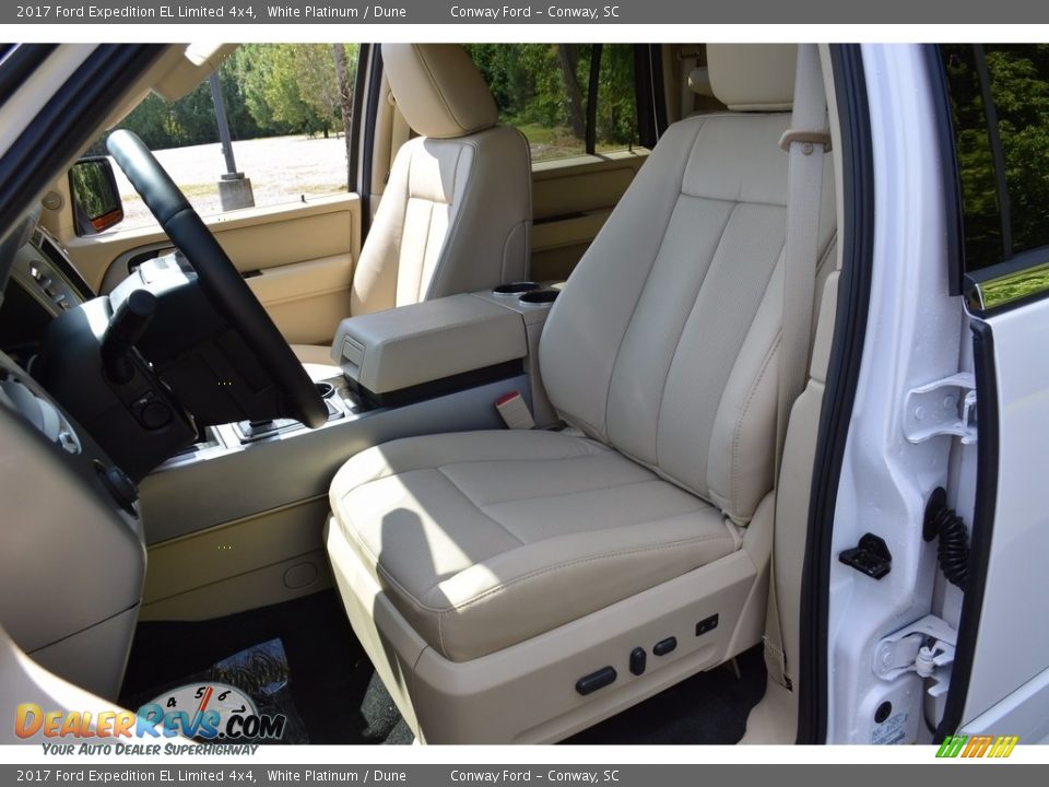 2017 Ford Expedition EL Limited 4x4 White Platinum / Dune Photo #23