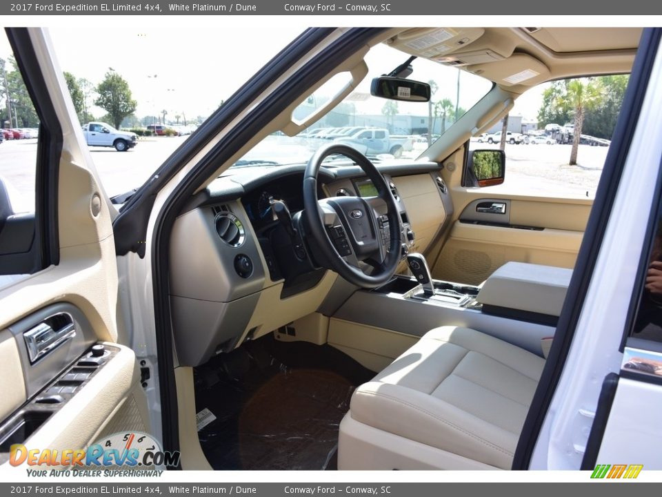 2017 Ford Expedition EL Limited 4x4 White Platinum / Dune Photo #24