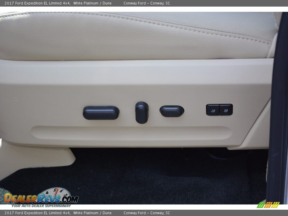 2017 Ford Expedition EL Limited 4x4 White Platinum / Dune Photo #25