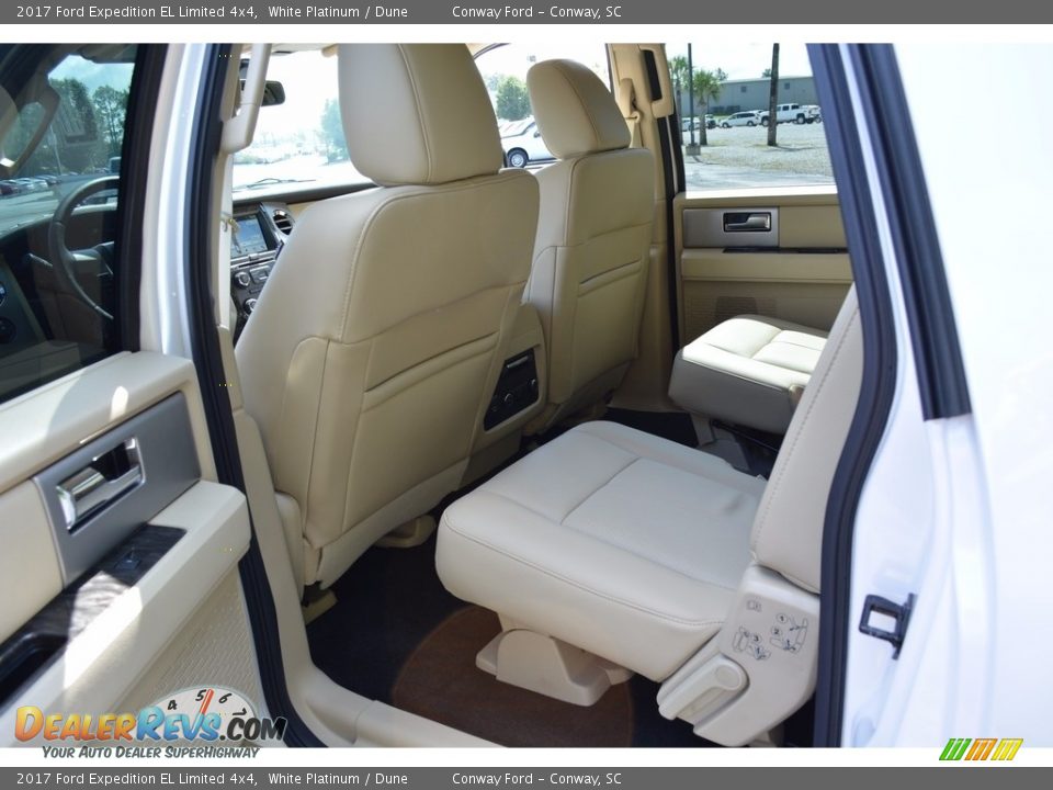 2017 Ford Expedition EL Limited 4x4 White Platinum / Dune Photo #26