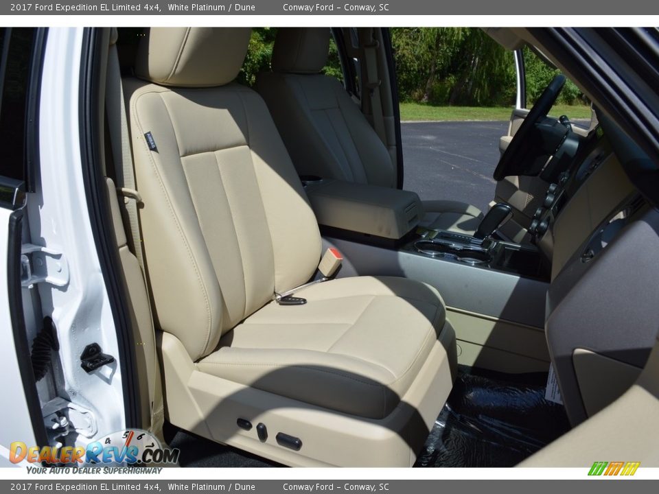 2017 Ford Expedition EL Limited 4x4 White Platinum / Dune Photo #32