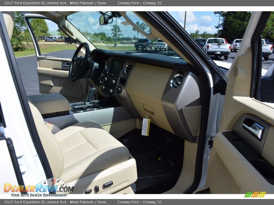 2017 Ford Expedition EL Limited 4x4 White Platinum / Dune Photo #33