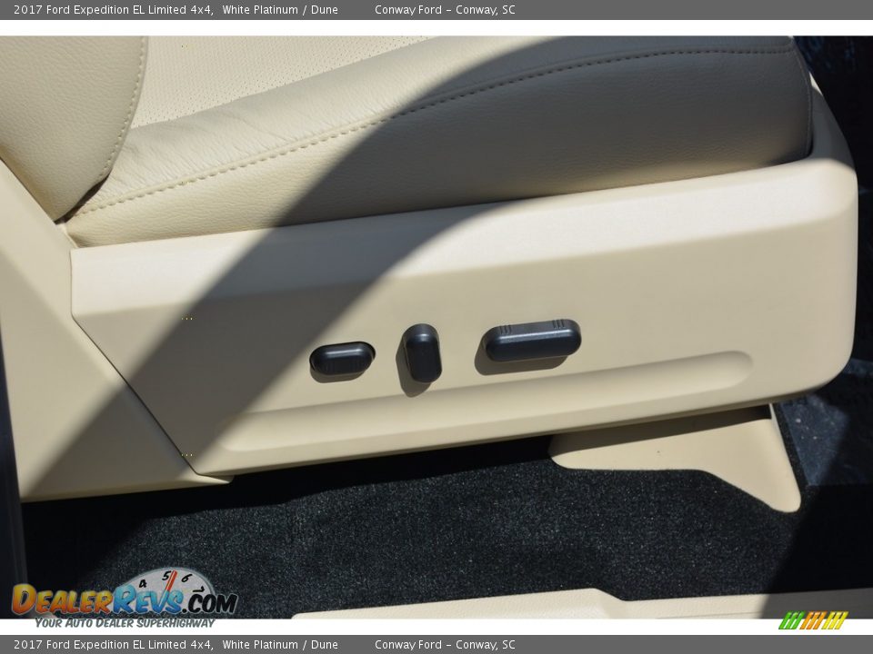 2017 Ford Expedition EL Limited 4x4 White Platinum / Dune Photo #34