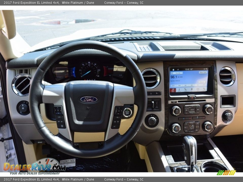 2017 Ford Expedition EL Limited 4x4 White Platinum / Dune Photo #35