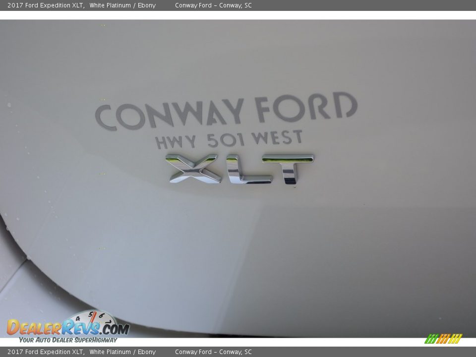 2017 Ford Expedition XLT White Platinum / Ebony Photo #7