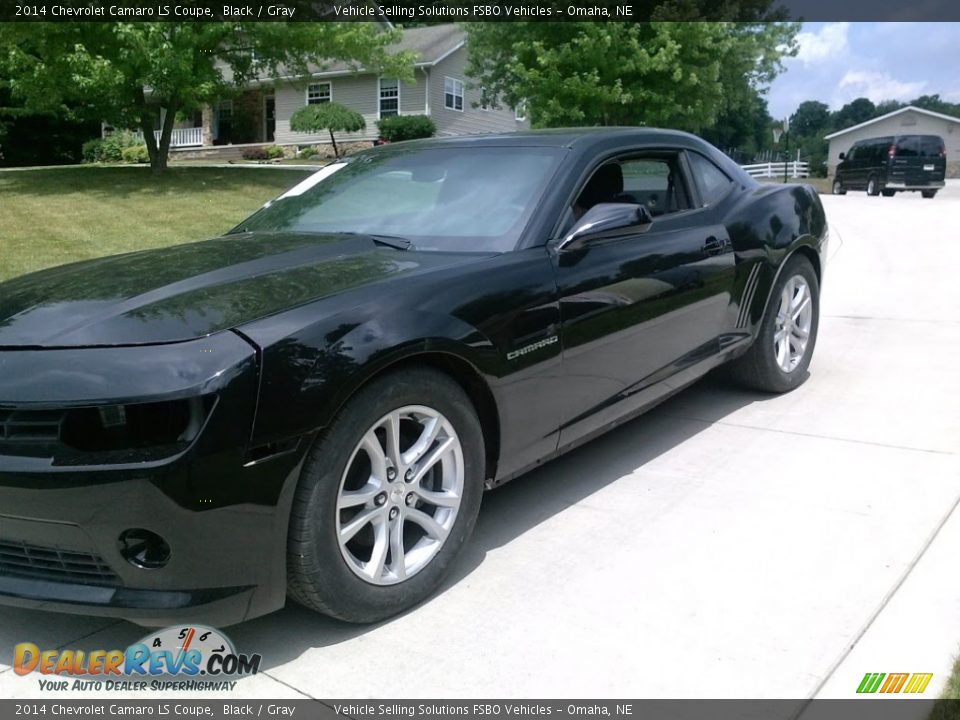 2014 Chevrolet Camaro LS Coupe Black / Gray Photo #1