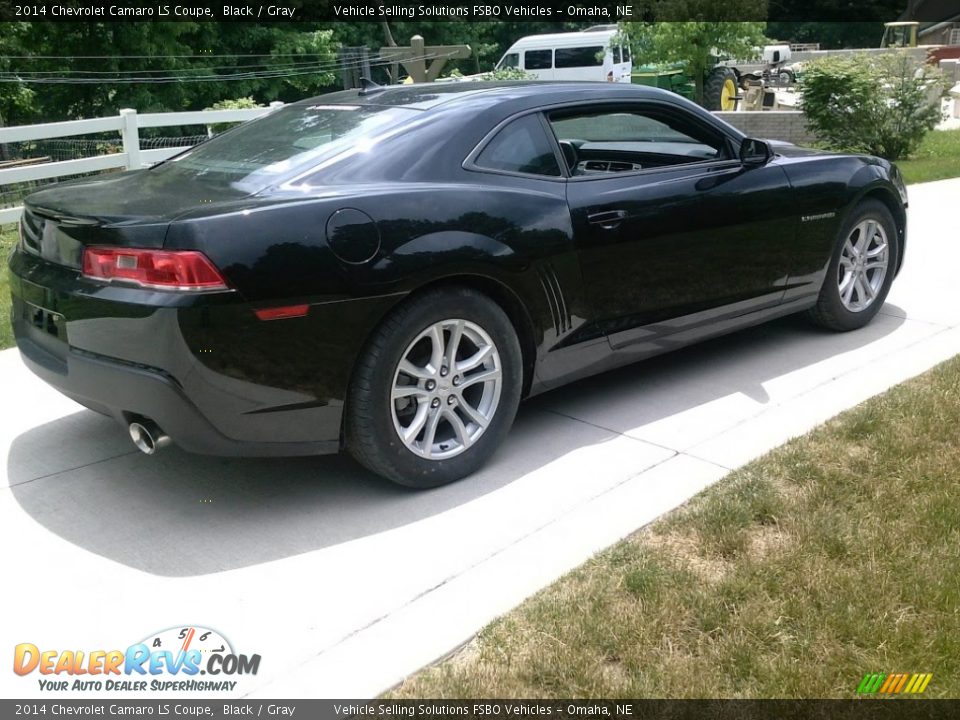 2014 Chevrolet Camaro LS Coupe Black / Gray Photo #4