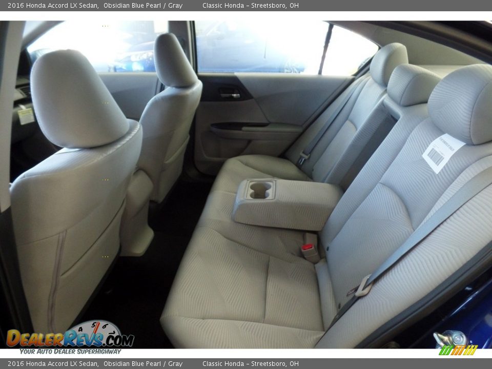 2016 Honda Accord LX Sedan Obsidian Blue Pearl / Gray Photo #6