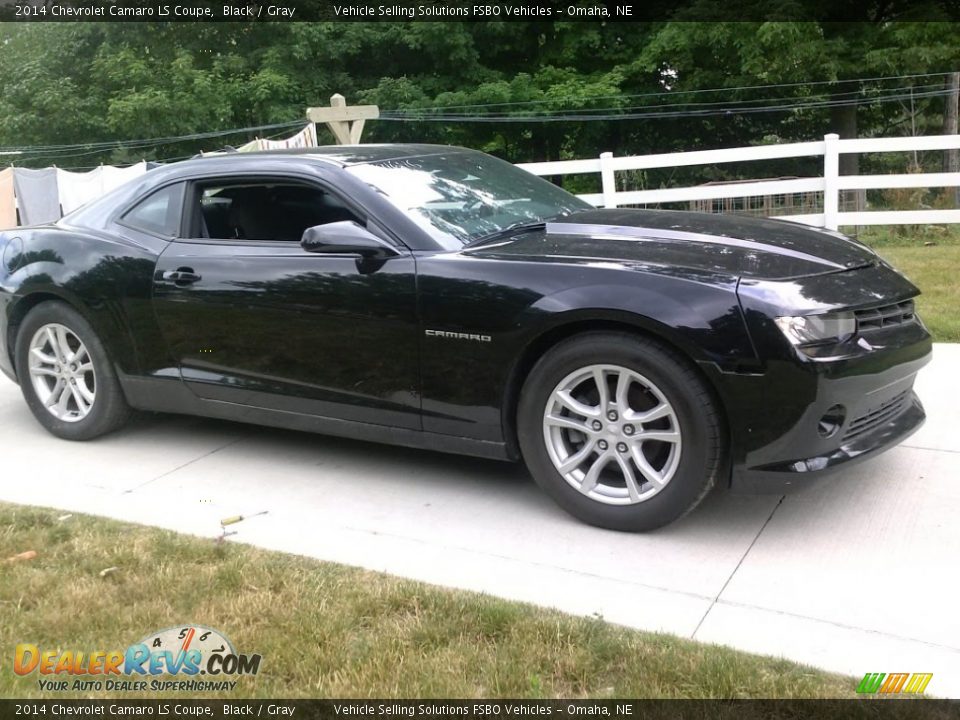 2014 Chevrolet Camaro LS Coupe Black / Gray Photo #5